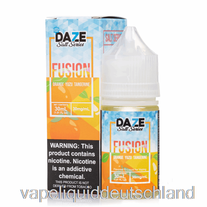 Geeiste Orangen-Yuzu-Mandarine – 7 Daze Fusion Salt – 30 Ml 50 Mg Vape-Flüssigkeit